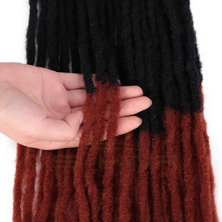 Aisi Hair Dreadlocks Ombre Color Crochet Braids Soft Goddess Faux Locs Synthetic Crochet Braiding Hair Extension For Black Women