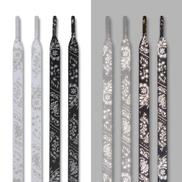 Wholesale Reflective NK SB Dunks Shoelaces - Flat Cashew Nut Laces for Running Shoes