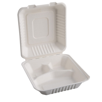 Biodegradable Bagasse Take-Out Boxes for Food