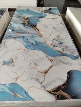 3H Glossy Fire Retardant UV Marble Wall Sheet