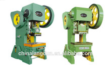 Stroke adjustable eccentric punching machine for hole punching