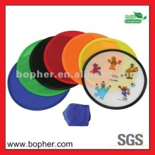 nylon folding frisbee with pouch