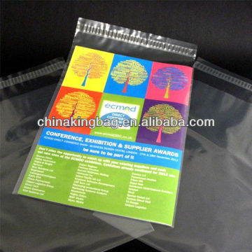 LDPE waterproof zipper bag for paper documents
