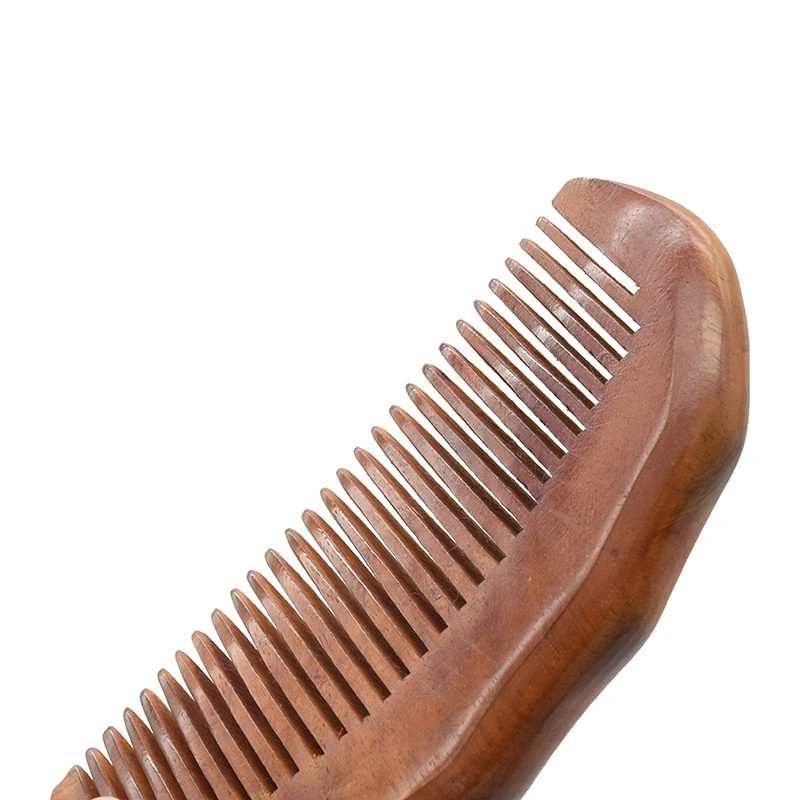 Hot Sale Coarse Teeth Anti Static Customized Logo Small Wooden Mustaches Comb Mens Beard Pocket Comb