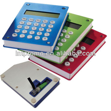 Flat panel aluminum cover water powered calculator