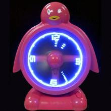 Penguin-shaped USB Fan with Clock