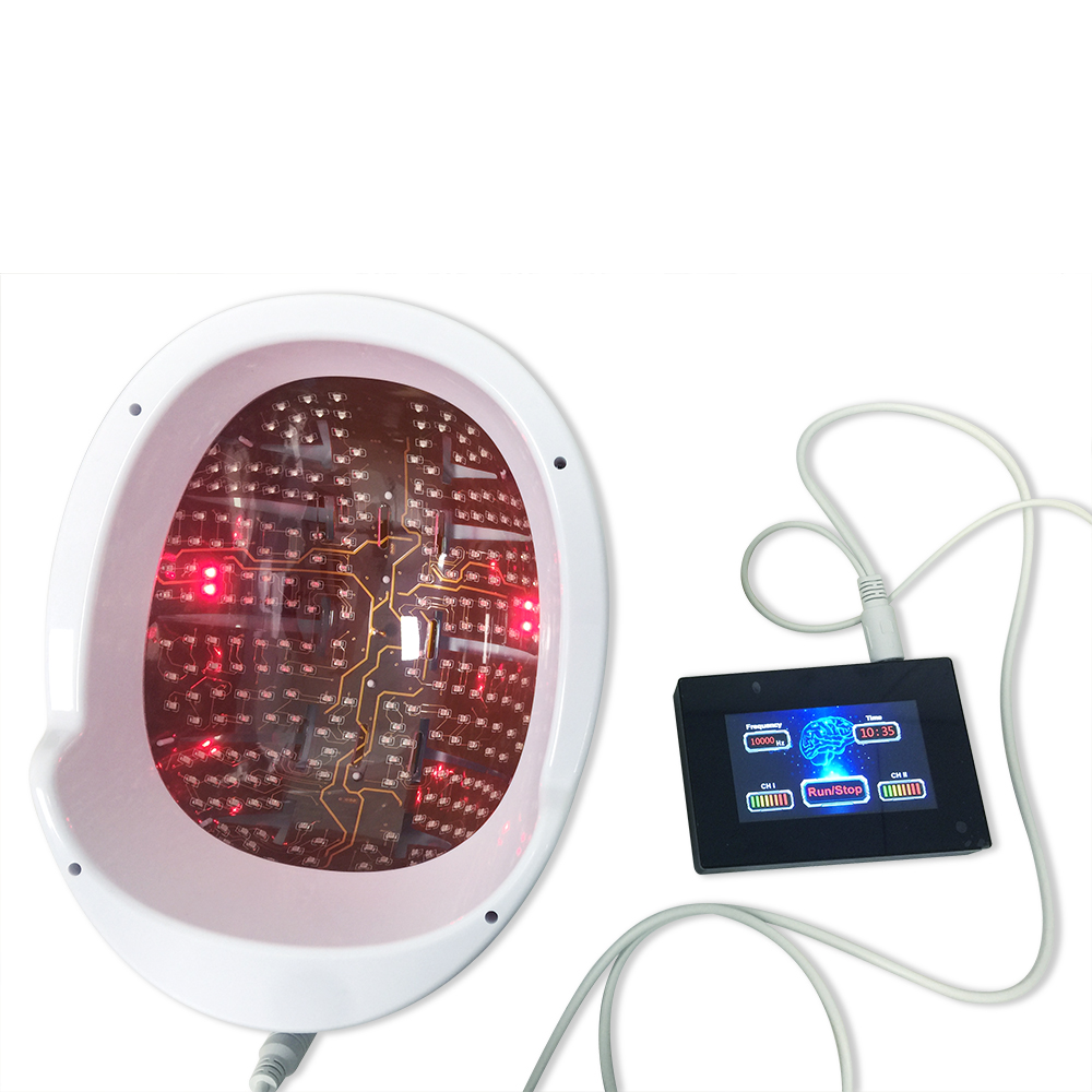 Medical autism therapy instrument LED light therapy helmet