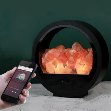 Himalayan Crystal Salt Lamp BT Speaker - Creative Table Lamp with Music and Night Light