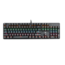 YN Blue Mechanic Gaming Keyboard - RGB Backlit 104-Key Mechanical Keyboard for Gaming