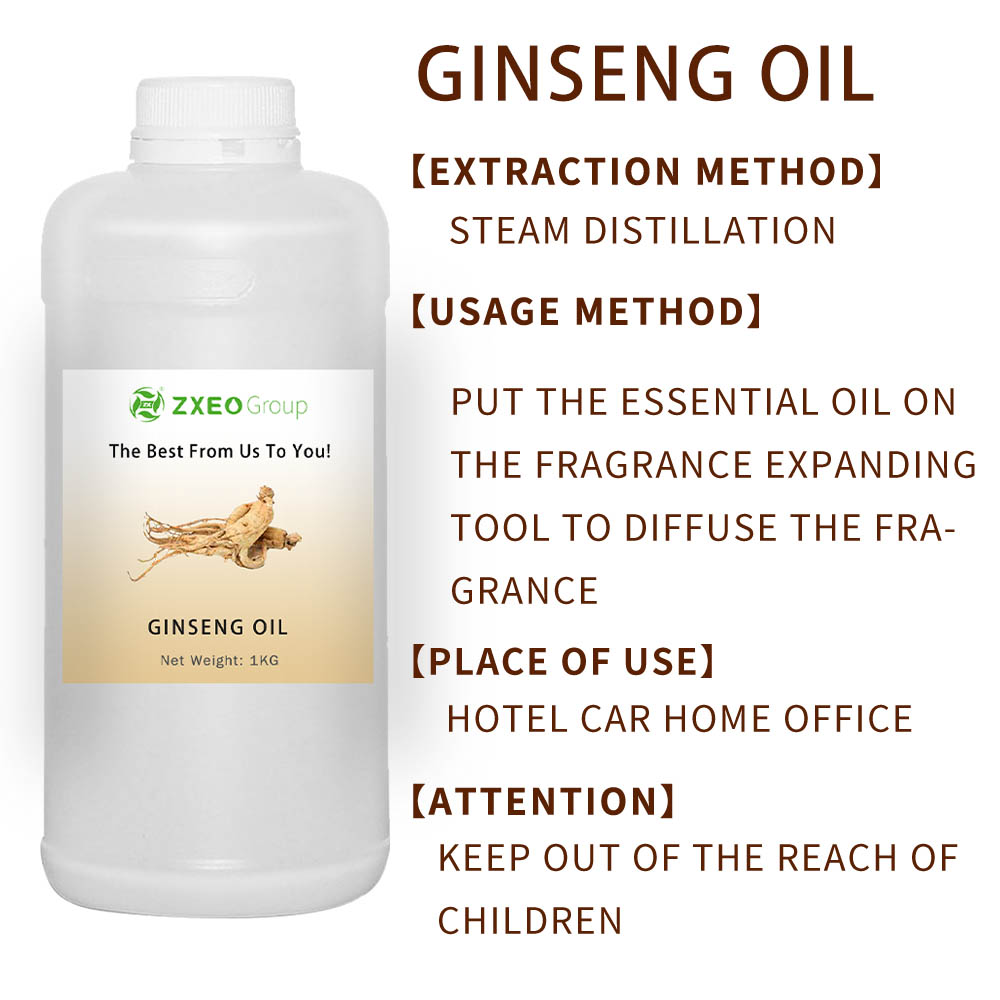 L 100% d&#39;huile de ginseng pure pour les cheveux