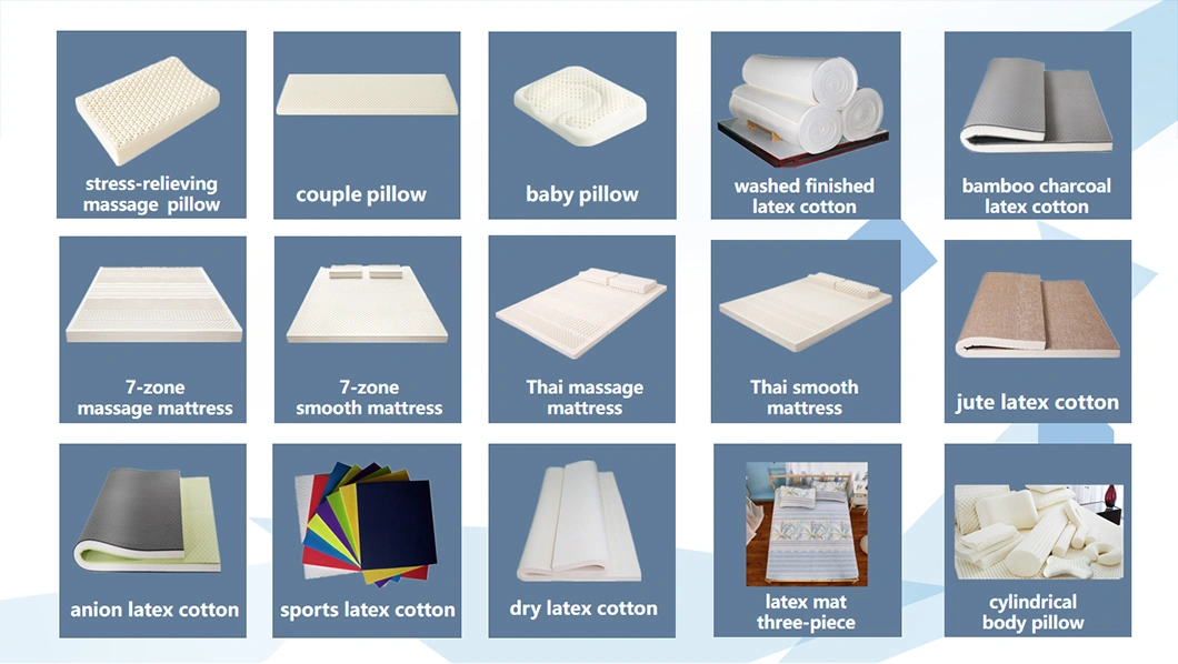 Manufacturers Dry Latex Cotton / Latex Mattress for King Size Bedding Set