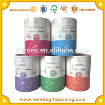 Trade Assurance Customized Cylinder Round Paper Box Cosmetic Cylinder Round Paper Box