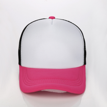 Leopard print private label screen printed trucker hats for girl