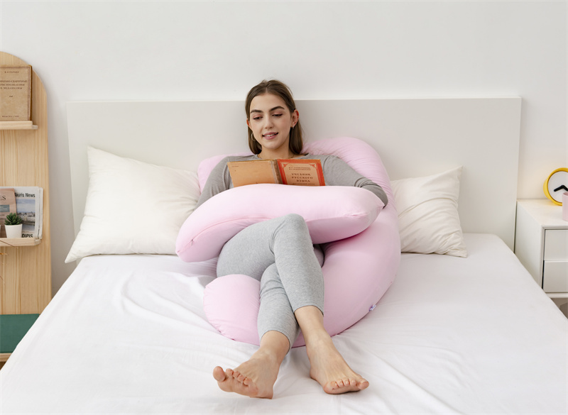 Oreiller de grossesse en forme de coton nouveau de style pour dormir