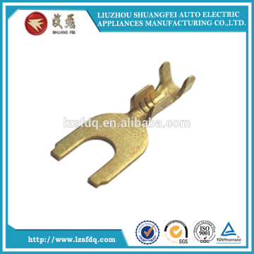 Brass ring terminals for automotive wire connector