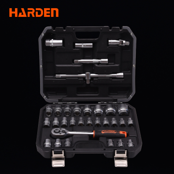HARDEN 32pcs 1/2" Hand Tool Kits Ratchet Socket Set