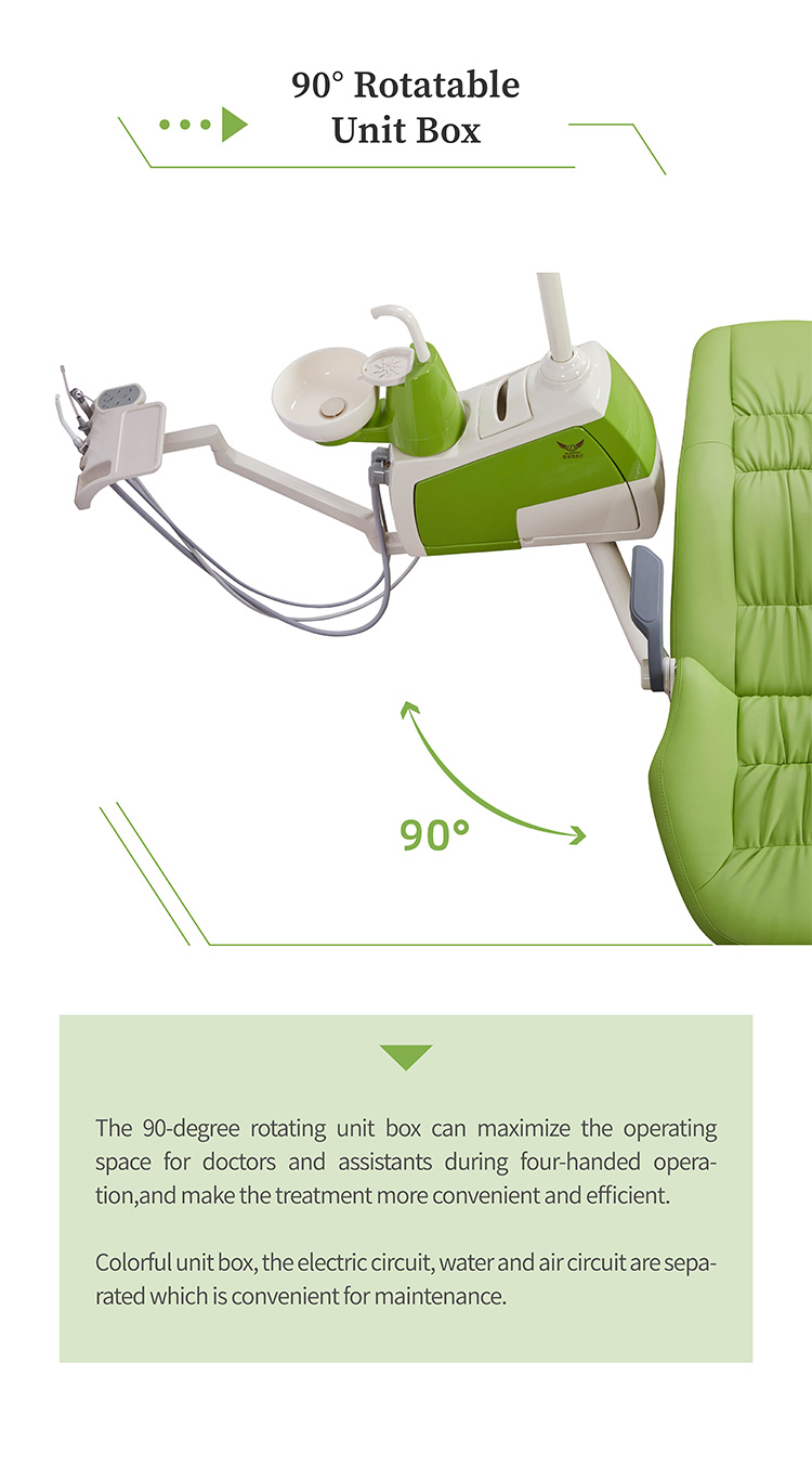 Foshan Dental Chair Unit Price with X-Ray Film Viewer