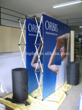 PVC curve pop up screen backdrop