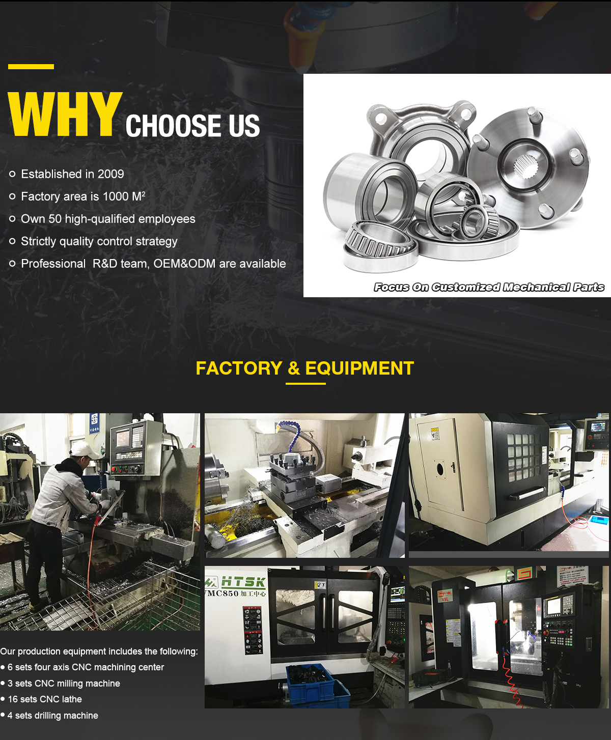 Factory manufacture Custom Anodized cnc parts machining agriculture machinery parts tractor