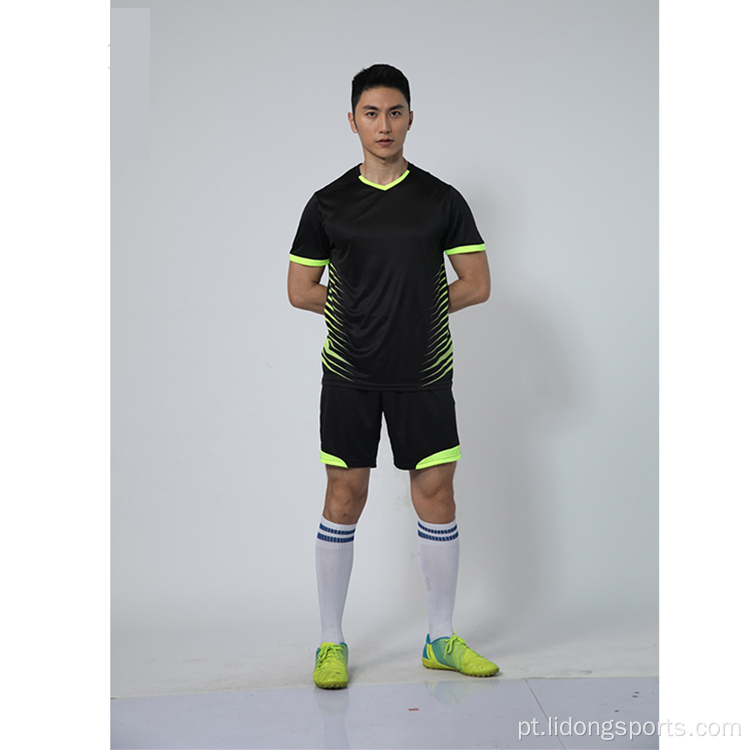 Uniforme de futebol masculino de futebol de futebol de futebol personalizado