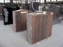 Multi Color Red Granite Headstone