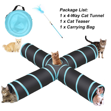 Túnel de gatito de tubo de túnel de gato plegable