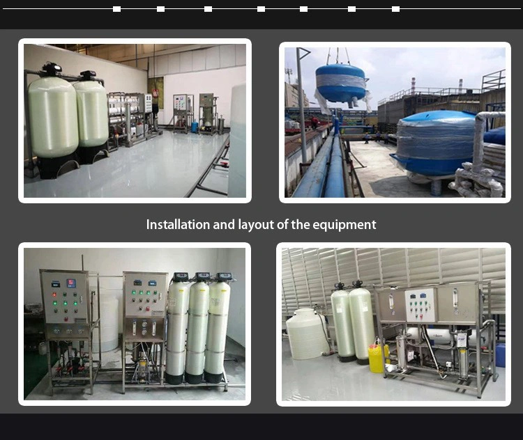 Reverse Osmosis 1000lph Two Stage RO and EDI Deionized RO Water Purifier Treatment Plant Machine