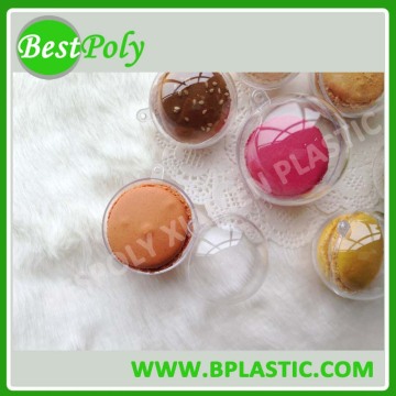 new style plastic ball packaging cute mini packaging ball for macarons