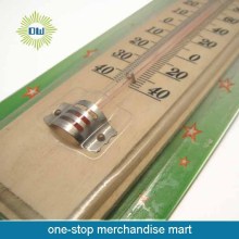 Promotional wall hanging type glass thermometer