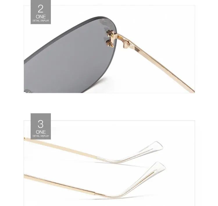 2019 Hot Selling One Piece Lens Metal Sunglasses for Ready Made Goods