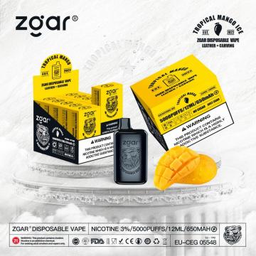 ZGAR Hot Selling Rechargeable Disposable Vape