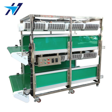 Double cooling conveyor line
