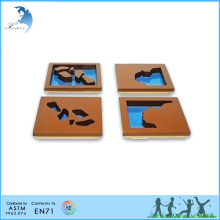 Montessori school kids play educational montessori materials