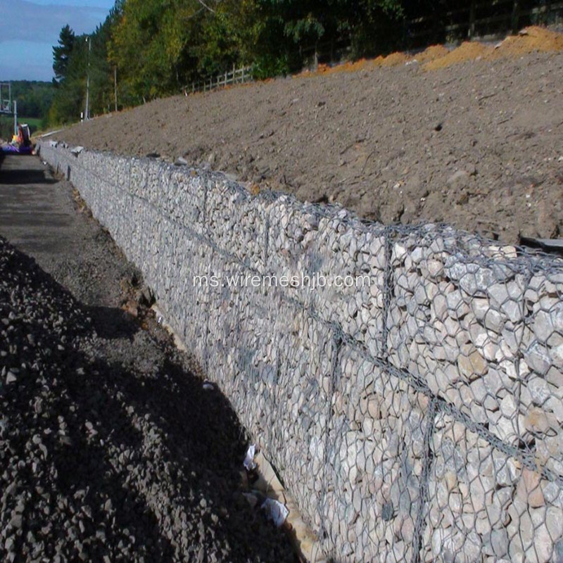 3.4 mm Galvanized Gabion Basket untuk Projek Sungai Bank