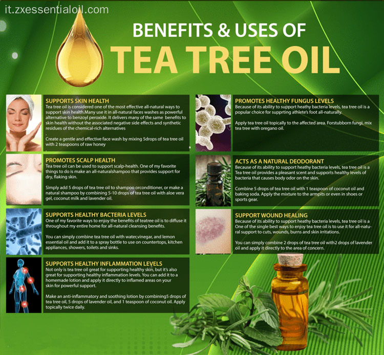 Olio di tea tree in Australia per il trattamento dell&#39;acne