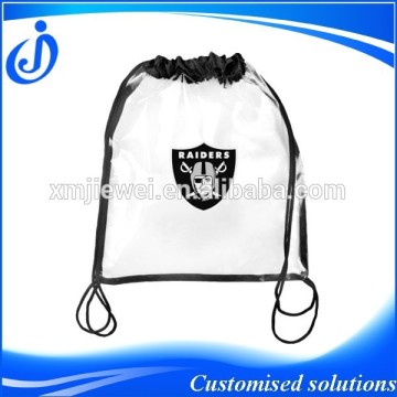 Clear PVC Plastic Drawstring Backpack