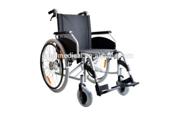 steel manual wheelchair with drum brake