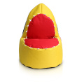 600D yellow shark bean bag for children