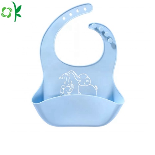 Nyaste Vattentät Silicone Baby Bib för måltid