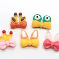 100 Stück / Lot Harz Bowknot Kaninchen Hirsch Frosch Ohren Charms Flatback Kawaii Cabochon Für Diy Craft Modeschmuck Making Findings