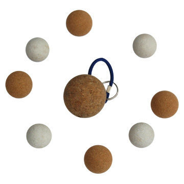 cork ball Key Chain