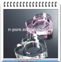 K9 crystal glass ashtrayle,heart shape crystal ashtray