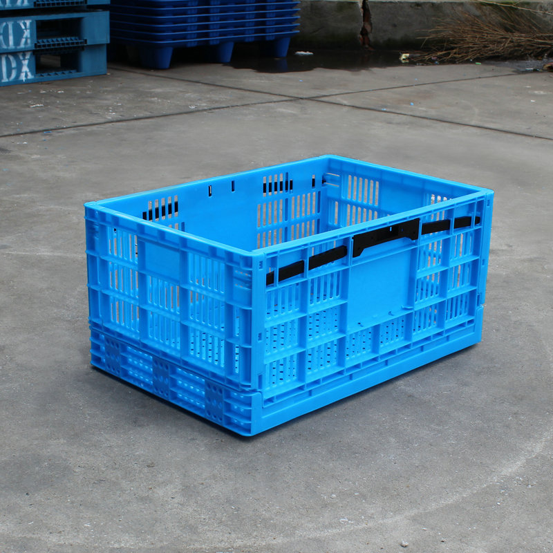 Plastic Rectangular Large Industrial Storage Box Foldable Fruit Box Factory Turnover Crate Box