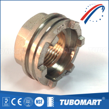 Ningbo factory price malleable DZR fitting female brass insert for gas water pipe connector