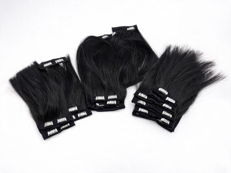 Premium Clip In Synthetic Hair Extensions For Daily Styling