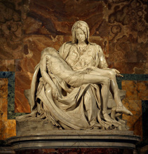 Handmade famous white marble pieta statues the mourning of christ sculpture
