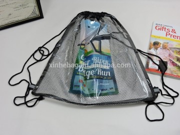 PVC mesh drawstring Bag