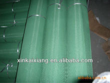 Powder coated window screen/thermal spray powder