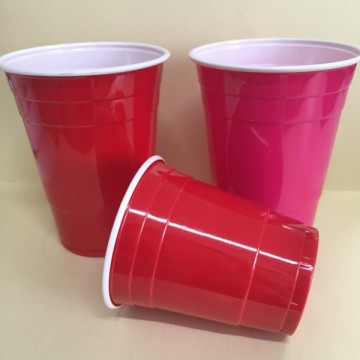 16oz Pink Plastic Cup for American Party