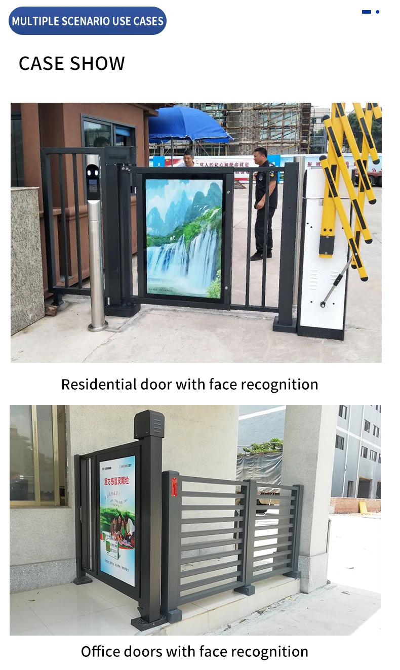 Smart Gate Auto Aluminum Entry Doors Interior Swing Aluminum Alloy for House at The Side Door Finished